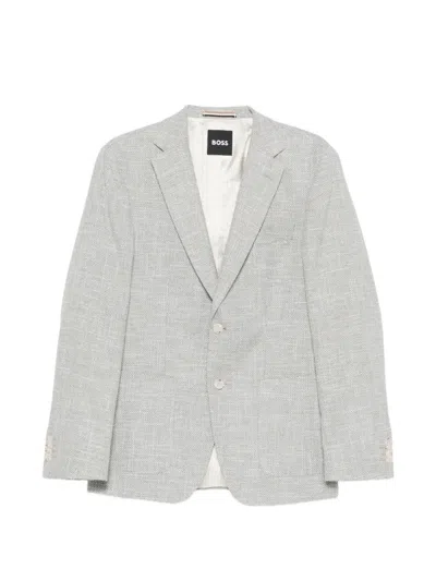 Hugo Boss Cotton Viscose Jacket In Multi
