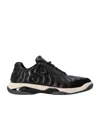 Hugo Boss Courtstride Logo-embossed Sneakers In Black