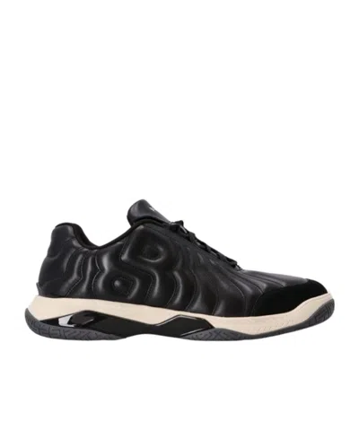 Hugo Boss Courtstride Logo-embossed Sneakers In Black