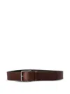 Hugo Boss Cow Hide Leather Belt In Brown
