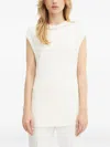 Hugo Boss Boss Elamma Cap Sleeve Top In White