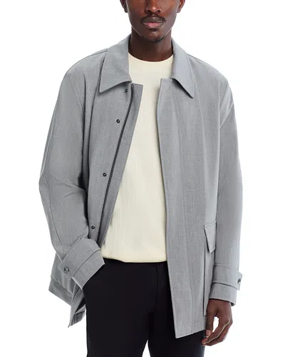 Hugo Boss Coxtan Patch Regular Fit Jacket In Medium Grey