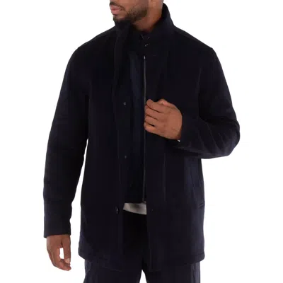 Hugo Boss Coxtan Short Coat In Blue