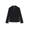 Hugo Boss Crease-resistant Regular-fit Blazer In Herringbone Jersey In Blue