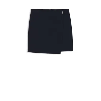 Hugo Boss Crepe Mini Skirt With Wrap Front