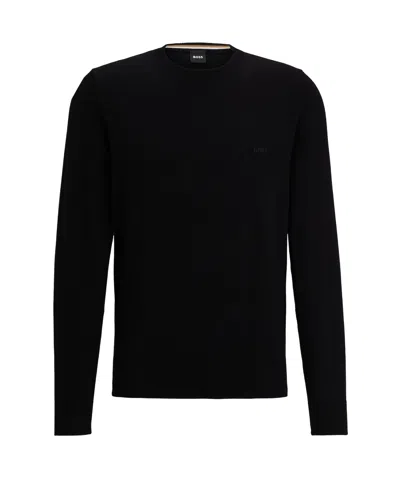HUGO BOSS BOSS HUGO BOSS LOGO-EMBROIDERED CREWNECK JUMPER