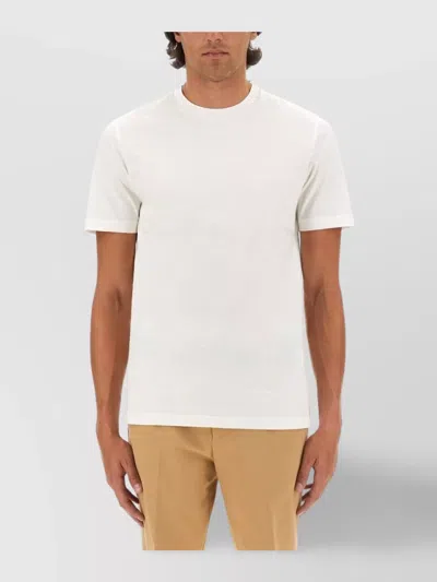 Hugo Boss Crew Neck Short Sleeve Plain T-shirt In White