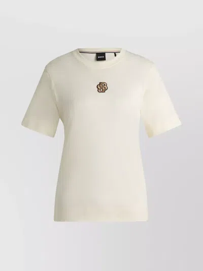Hugo Boss Crew Neck Short Sleeve T-shirt In White
