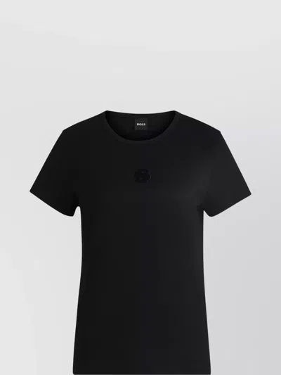 Hugo Boss Crew Neck Short Sleeve T-shirt In Black