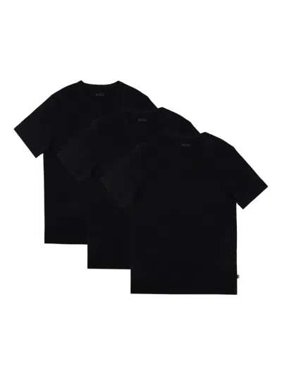 Hugo Boss Boss Men Pack Of Three T-shirts In Black