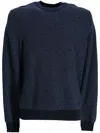 Hugo Boss Crew-neck Sweater In Blue