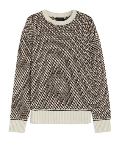 Hugo Boss Crew Neck Sweater In Brown