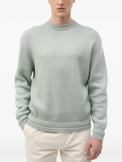 Hugo Boss Crew-neck Sweater In Brown