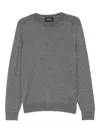 Hugo Boss Crew-neck Sweater In Gray