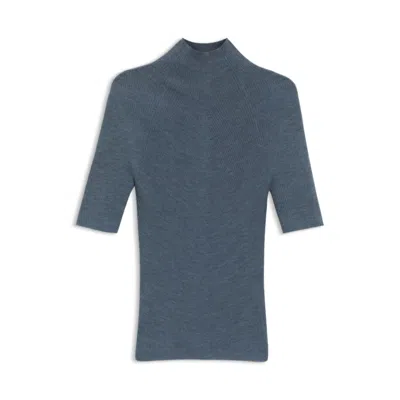 Hugo Boss Crew-neck Sweater In Merino Wool In Blue