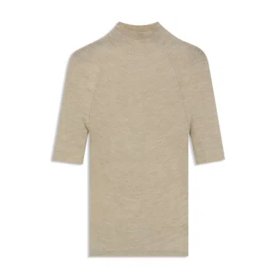 Hugo Boss Crew-neck Sweater In Merino Wool In Neutral