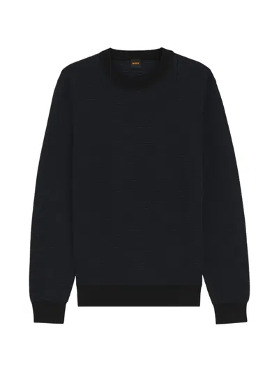 Hugo Boss Long Sleeve Sweater In Black