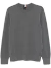 Hugo Boss Crew-neck Sweatshirt In Grey