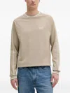 Hugo Boss Crew-neck Sweatshirt In Neutral