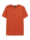 Hugo Boss Crew-neck T-shirt In Brown