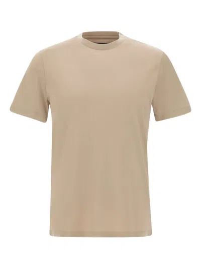 Hugo Boss Basic Crew Neck T-shirt In Brown