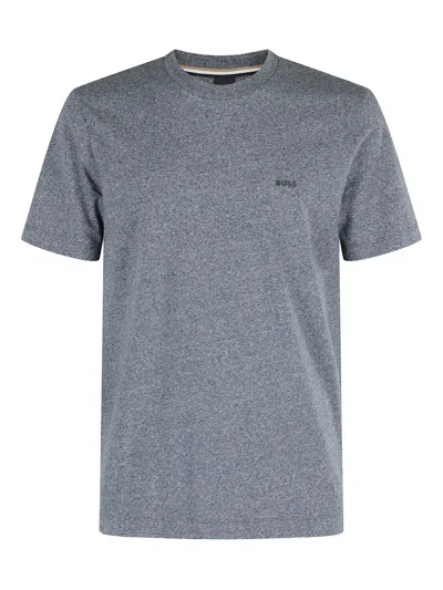 Hugo Boss Crew-neck T-shirt In Gray