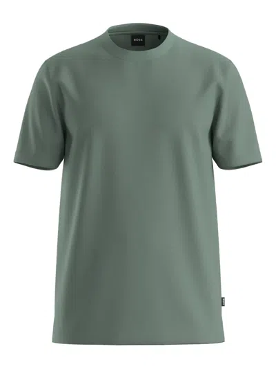 Hugo Boss Crew-neck T-shirt In Green