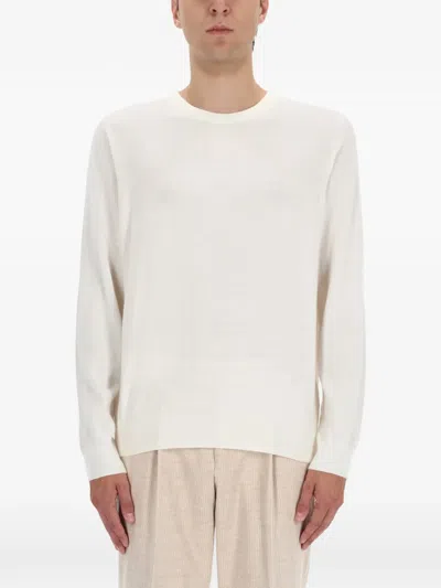 Hugo Boss Boss Cashmere Sweater In Neutral