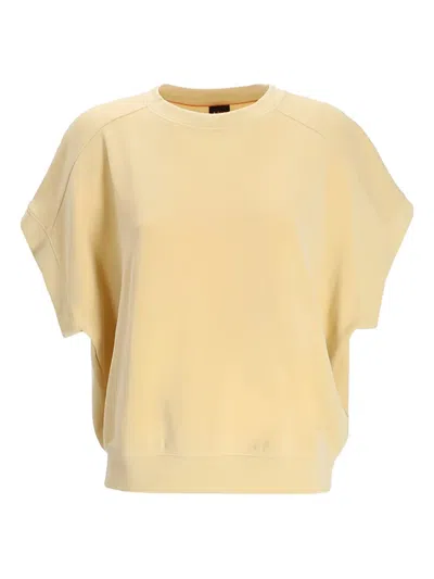 Hugo Boss Crew-neck T-shirt In Yellow