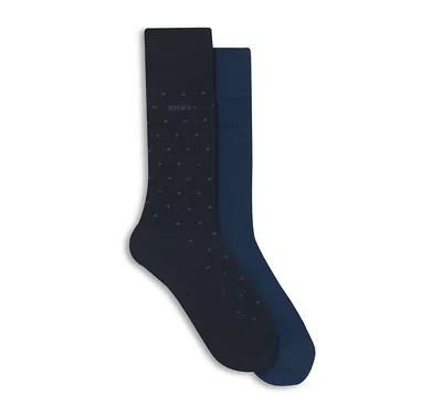Hugo Boss Crew Socks, Pack Of 2 In Multi