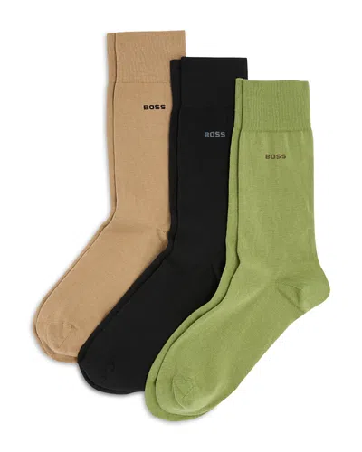 Hugo Boss Crew Socks, Pack Of 3