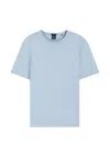 Hugo Boss T-shirt With Bubble-jacquard Structure In Blue