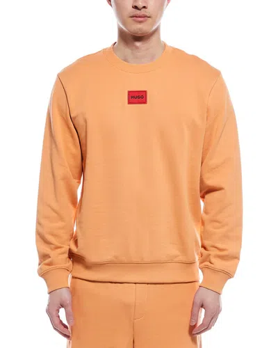 Hugo Boss Crewneck Sweatshirt In Orange