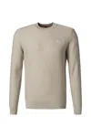 Hugo Boss Crewneck Sweatshirt Man Boss 50495784 Open Brown In Brown