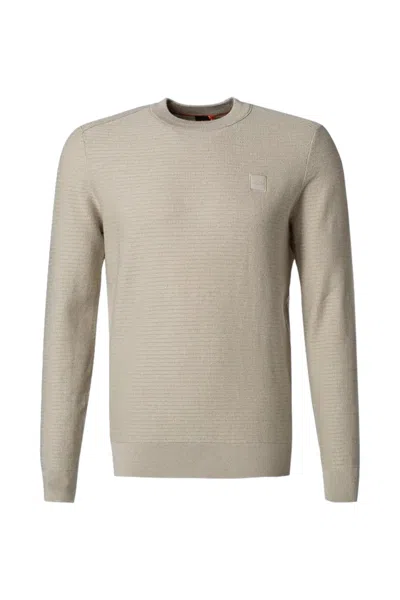 Hugo Boss Crewneck Sweatshirt Man Boss 50495784 Open Brown