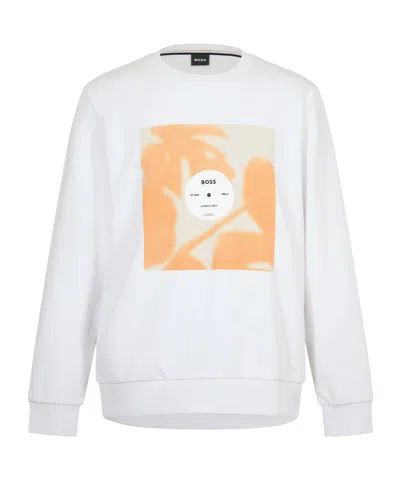 Hugo Boss Crewneck Sweatshirt In White