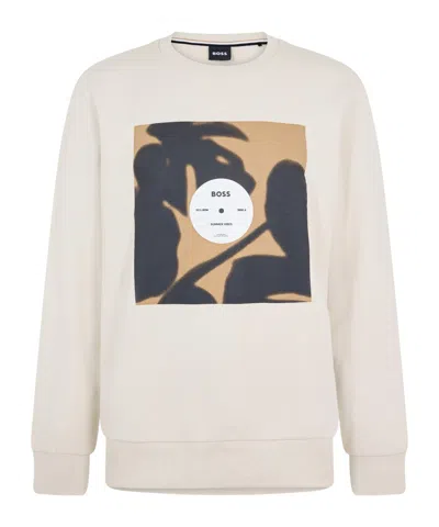Hugo Boss Crewneck Sweatshirt In White