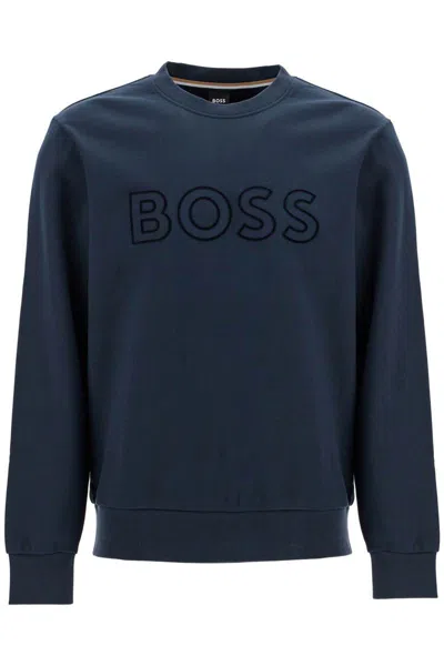 HUGO BOSS CREWNECK SWEATSHIRT WITH LOGO