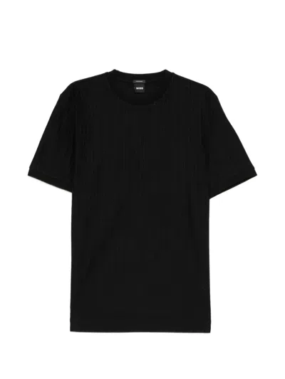 Hugo Boss Crew-neck T-shirt In Black