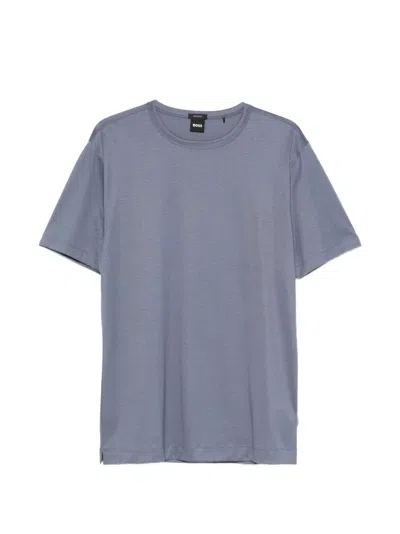 Hugo Boss Crew-neck T-shirt In Blue