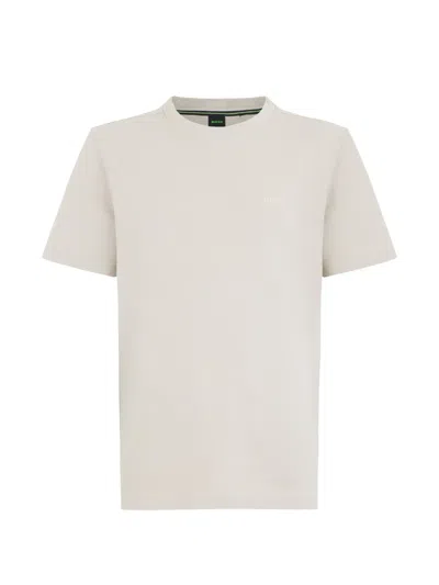 Hugo Boss Crew-neck T-shirt In Neutral