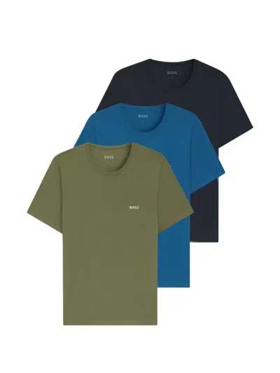 Hugo Boss Boss Set Da Tre T Shirt Intime In Cotone In Multi