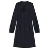 Hugo Boss Crinkle-satin Mini Dress With Gathered Details