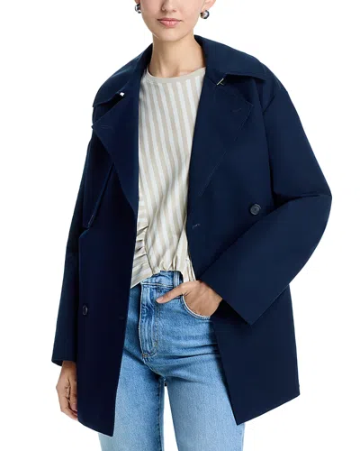 Hugo Boss Cromas Coat In Blue