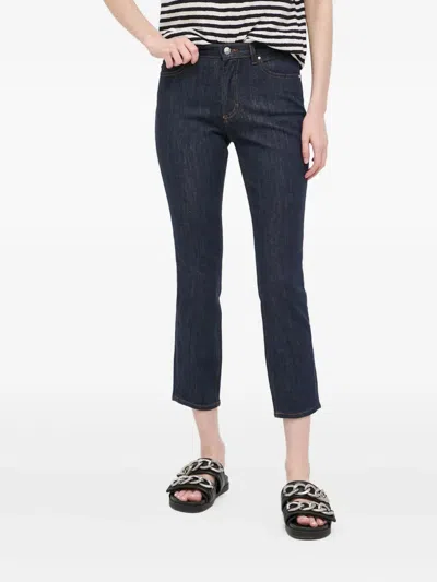 Hugo Boss Cropped Jeans In Blue