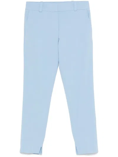 Hugo Boss Cropped Trousers In Blue