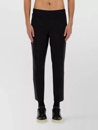 Hugo Boss Cropped Trousers With Side Pockets And Tapered Leg In Black