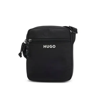 Hugo Boss Crossbody Bag With Contrast Logo In Black