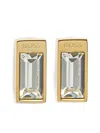 Hugo Boss Crystal-embellished Earrings In Gold