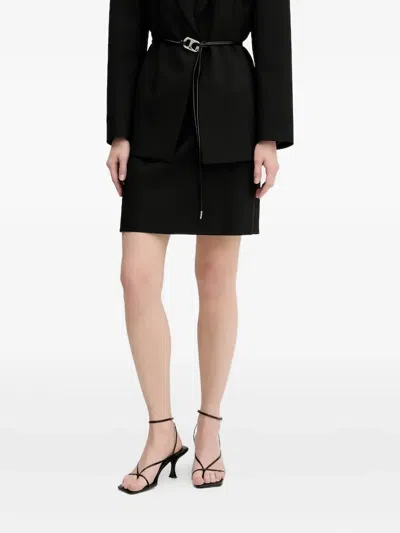 Hugo Boss Cut-out Skirt In Black
